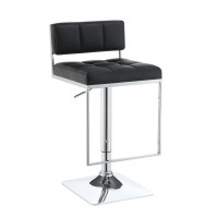 Coaster Furniture 100194 Adjustable Bar Stool Chrome and Black